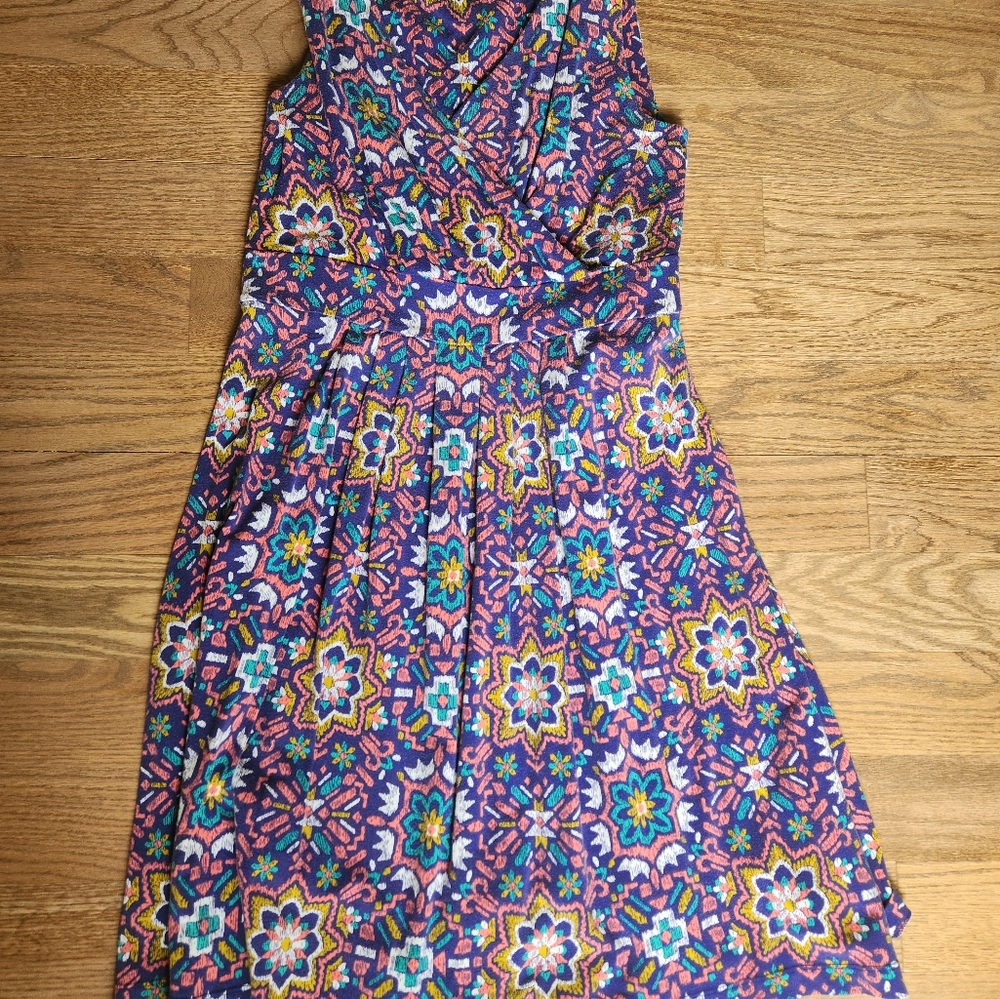 Lands End fit and flare dress